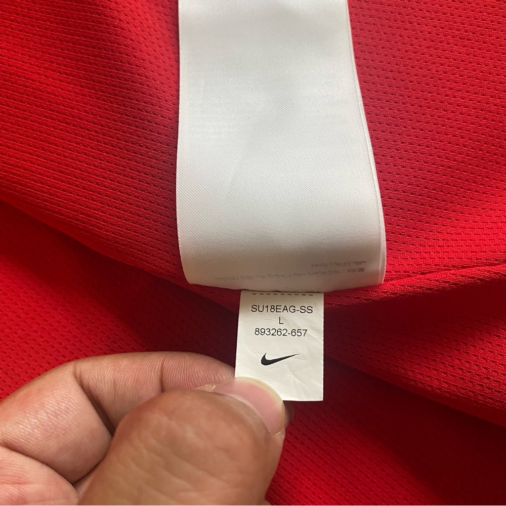 Nike USMNT Soccer Anthem Jacket Mens L SLIM Red Full Zip USA American Football - Picture 12 of 15